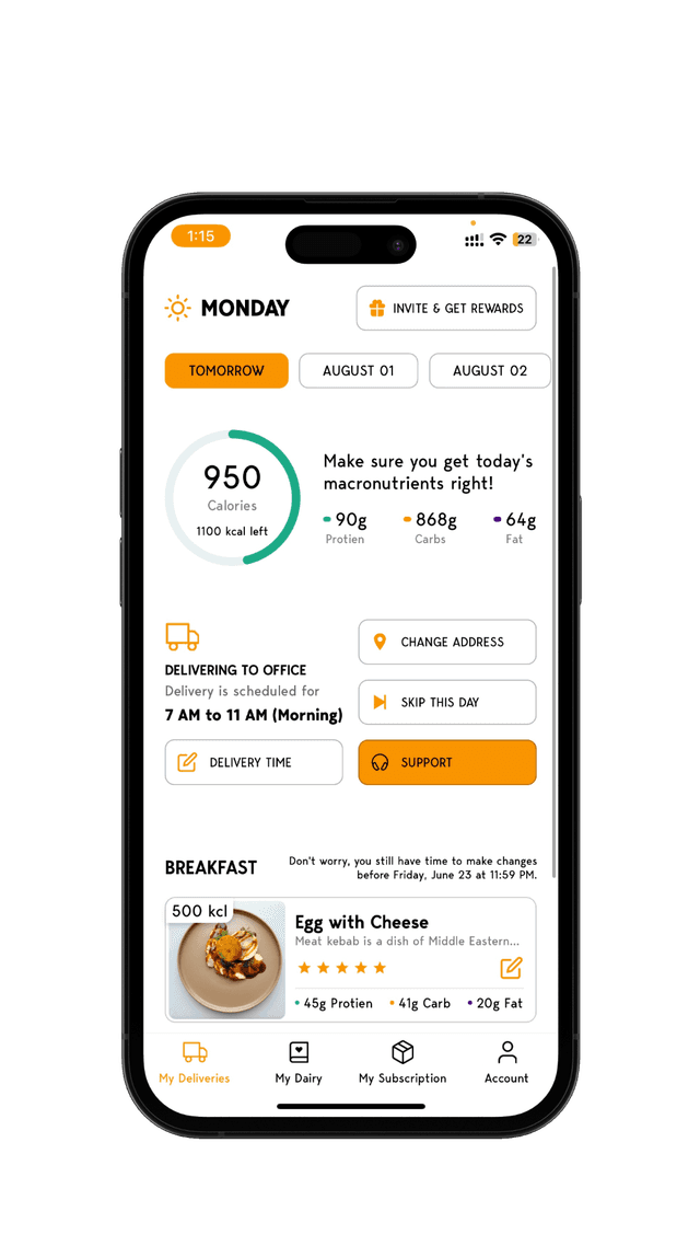 Anabolic app home screen